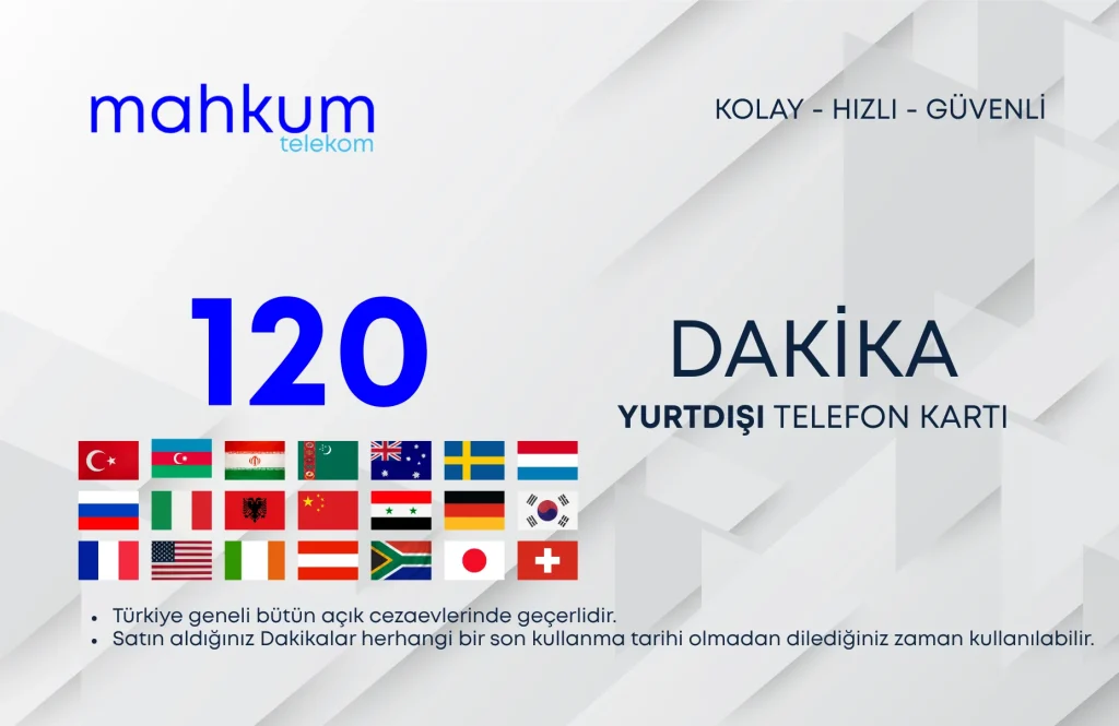 Yurtdışı 120 dakika paketi