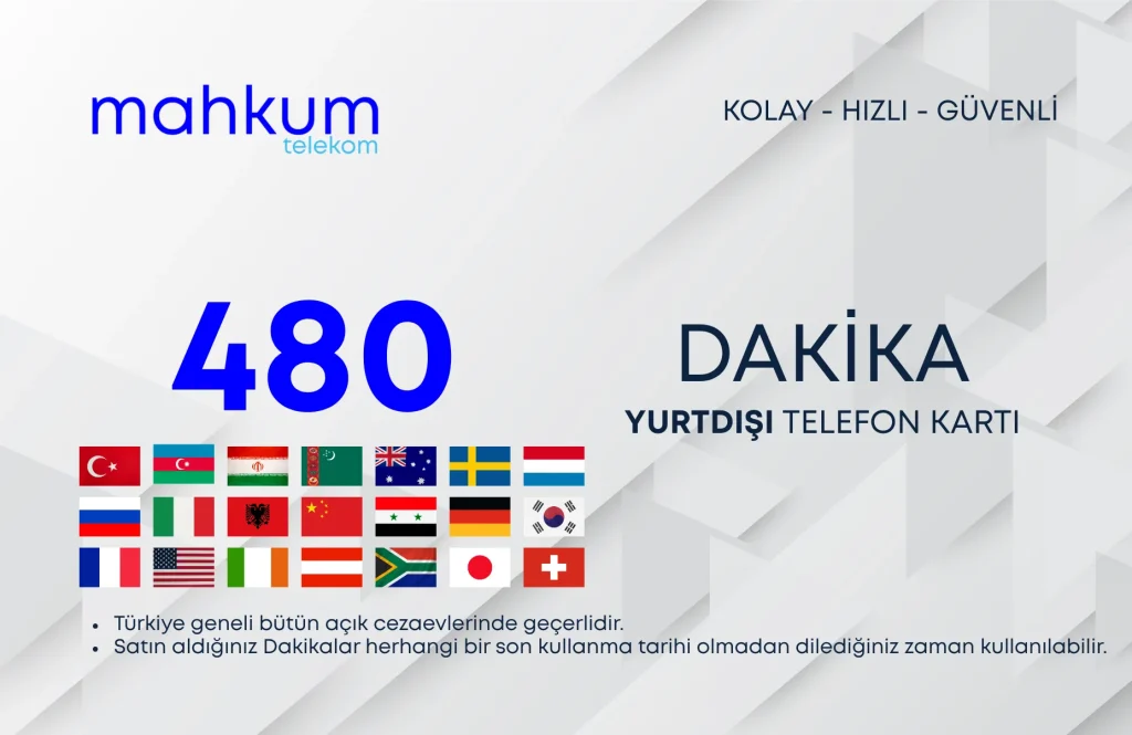Yurtdışı 480 dakika paketi