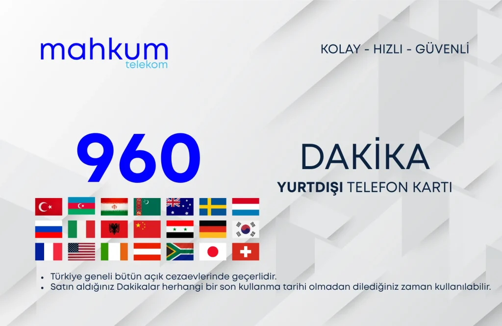 Yurtdışı 960 dakika paketi